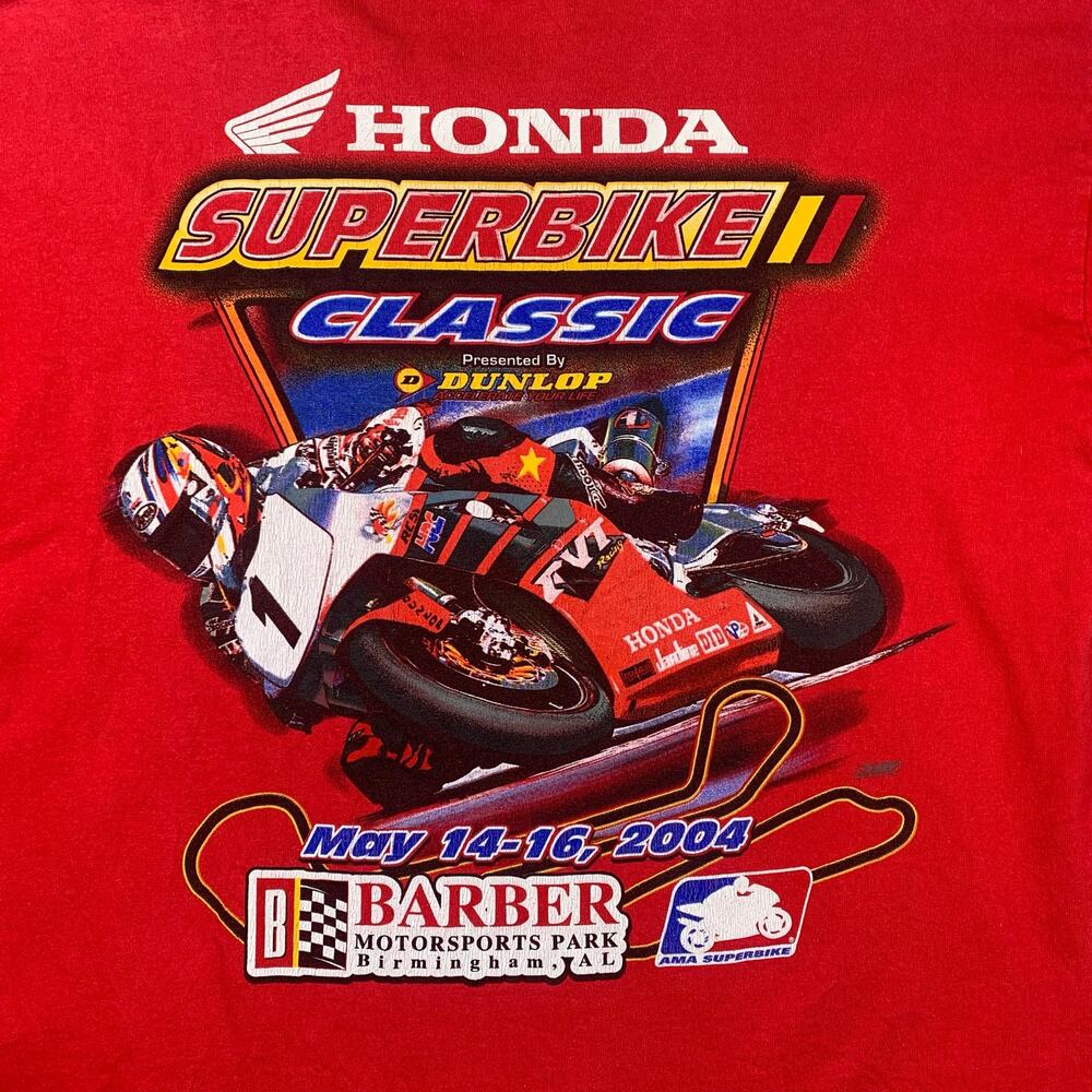 Vintage Honda Superbike Classic Shirt Mens XL 2004 Motorcycle Racing Event Bike - Picture 12 of 16